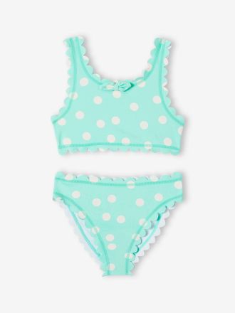 Vertbaudet M&auml;dchen Bikini mit Tupfen Oeko-Tex aqua