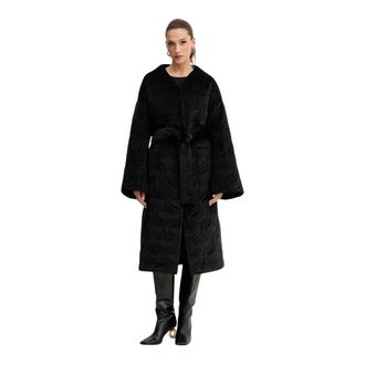 Charo Ruiz Ibiza Dames, Mantels, Zwart, Maat: M Velours