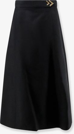 Valentino Gonna Midi In Crepe Couture - VALENTINO - gender_Woman