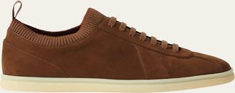 Loro Piana Mens Soho 2.0 Walk Grained Nubuck Slip-On Sneakers