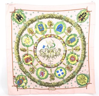 Herm&egrave;s LOUIS VUITTON Embl&egrave;Mes DEurope Silk Womens Scarf (Pre-Owned)