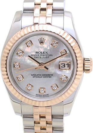Rolex pink gold (18K) Stainless Steel Wristwatch (Pre-Owned)