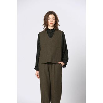 See U Soon Blouse met V-hals zonder mouwen