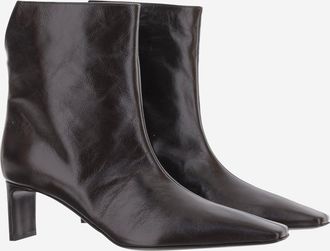 Khaite Calf Leather Boot - Brown