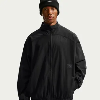 Nike Mens N.A.C. Dri-FIT Oversized Full-Zip Woven Jacket in Black | IQ5553-010