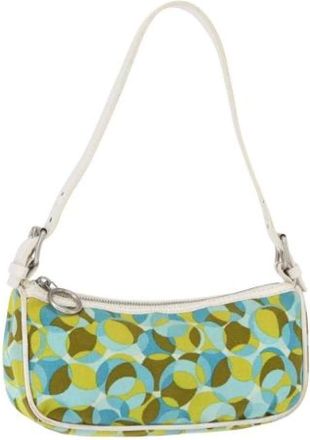 Celine Pre-owned Shoulder Bags, female, Multicolor, Size: ONE SIZE Pre-owned Vintage Canvas Shoulder Bag