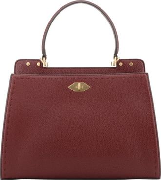 Pourchet Trianon GM Handtas - Dames - Handtassen - Rood - ONE Size - Leer - Tassen