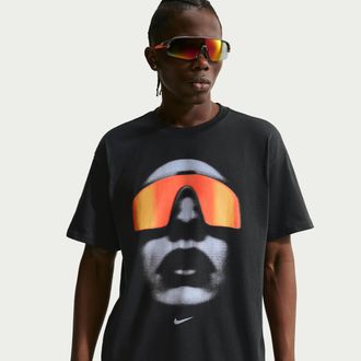 Nike Mens Nike Sportswear Sunset Short-Sleeve T-Shirt in Black | IR4522-045
