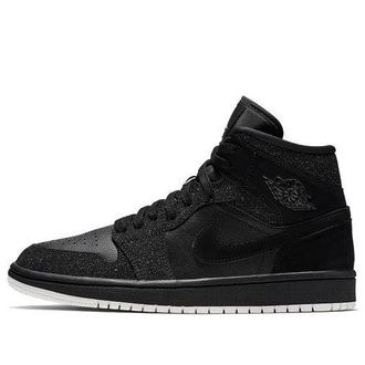 Nike Jordan (WMNS) Air Jordan 1 Mid Black Glitter BQ6472-001