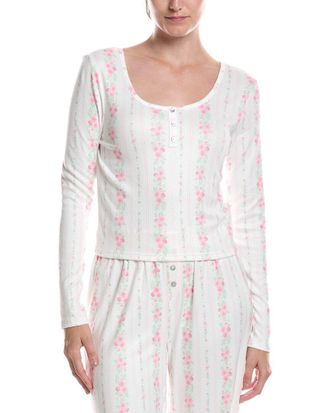 PJ Salvage Roses Are Pink Top
