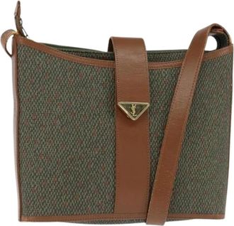 Saint Laurent Pre-owned Cross Body Bags, female, Brown, Size: ONE SIZE Pre-owned Plastic Shoulder Bag