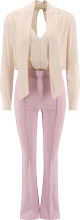 Elisabetta Franchi Viscose Jumsuit With Removable Trouser-Donna