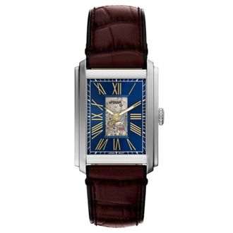 Fossil Mens Carraway Blue Dial Watch
