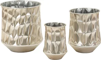 Dmora Bapara - Vase, Silber, Set 3 Vasen