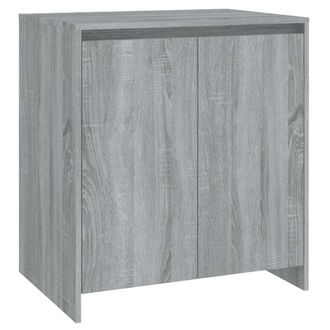 vidaXL Aparador De Madera Contrachapada Gris Sonoma 70x41x75 Cm Vidaxl