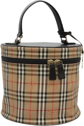 Burberry Pre-owned Bucket Bags, female, Beige, Size: ONE SIZE Pre-owned Cosmetic Pouch