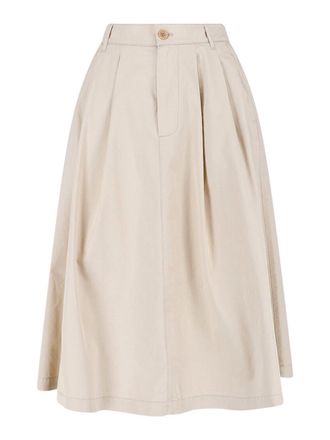 Aspesi Cotton midi skirt