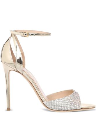 Ninalilou 105mm Lady stiletto sandals - Gold