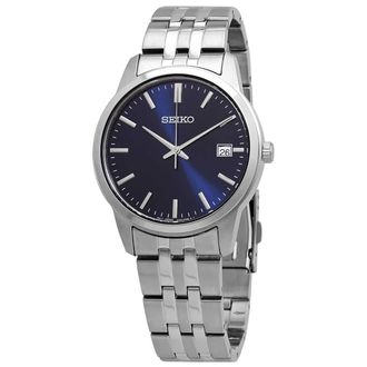 Seiko Essentials Quartz Blue Dial Mens Watch SUR399