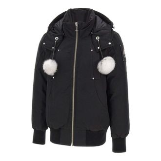 Moose Knuckles Down Jackets, female, Black, Size: L Original Debbie Bomber Jacket