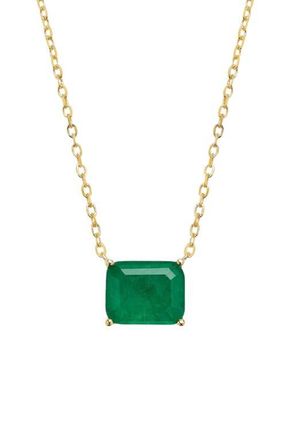 The M Jewelers NY The Green Solitaire Pendant Necklace in Gold at Nordstrom