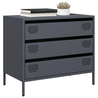 Berkfield Home Sideboard&not;Anthracite 68x39x58.5 cm Cold-rolled Steel
