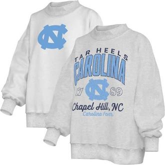 Pressbox Womens Pressbox Heather Gray North Carolina Tar Heels Reversible Sweatshirt at Nordstrom, Size X-Large