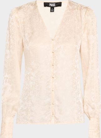 Paige Marielle Floral Long-Sleeve Top