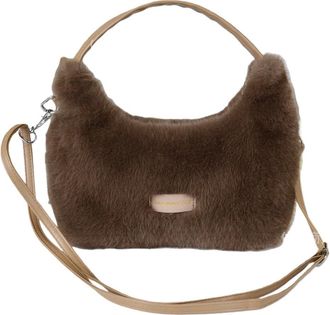 Generic Autumn and winter faux plush bag one-shoulder hand-held crossbody womens bag