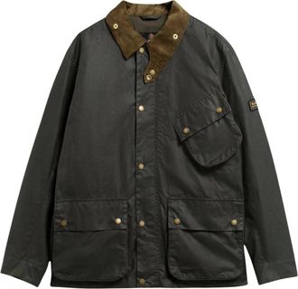 Barbour Giacca in cera Brake Line - - Jackets - Uomo - Verde - L
