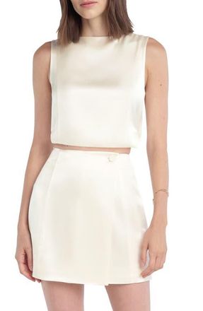 Favorite Daughter The Love Struck Crop Top in Ivory at Nordstrom, Size X-Small