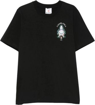 Casablanca Hotel Emblem T-shirt met korte mouwen - Heren - T-shirts - Zwart - XL - Katoen - Tops