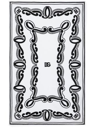 Dolce & Gabbana Strandlaken met bandanaprint - Wit