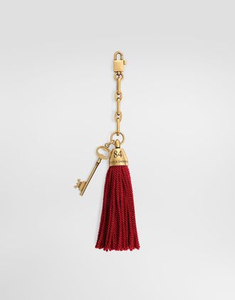 Dolce & Gabbana Tassel Keychain - Woman Multicolor Onesize