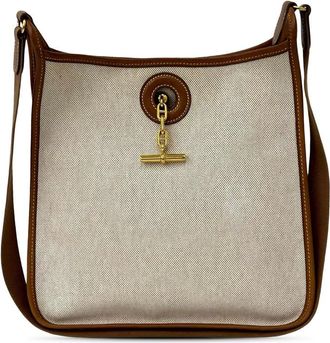Herm&egrave;s Pre-owned Hermes Toile H and Barenia Vespa PM Ladies KTS4514R6TMEU00V