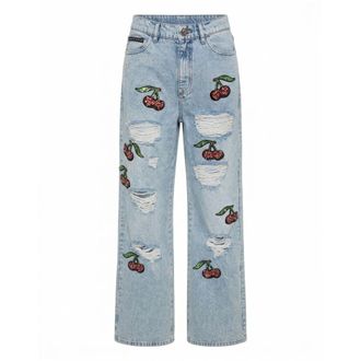 Philipp Plein Dames, Jeans, Blauw, Maat: W27 Denim