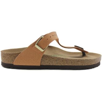 Birkenstock Gizeh BS Birko-Flor Unisex Toe Post Sandals - Pecan - Size:UK 5.5