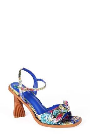 Ninety Union Nora Bow Ankle Strap Sandal in Blue Multi at Nordstrom Rack, Size 10