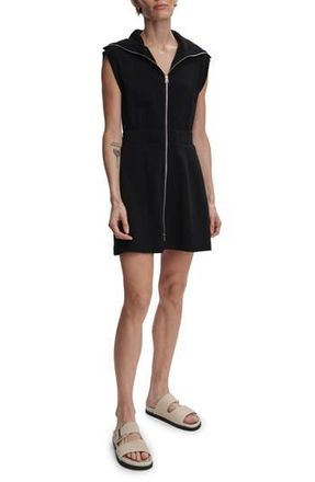 Varley Rebecca Zip Through Minidress in Black at Nordstrom Rack, Size Large