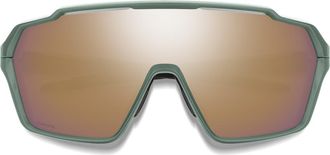 Smith Shift Mag 99mm Shield Sunglasses in Alpine Green /Rose Gold at Nordstrom