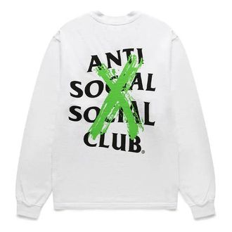 ANTI SOCIAL SOCIAL CLUB Cancelled Remix Long Sleeve T-Shirt FW19 White 0657-1000016CAC-WHIT