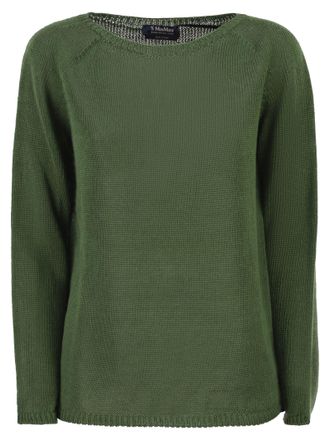 Max Mara Smmgiolino Basic Leinenstrickpullover