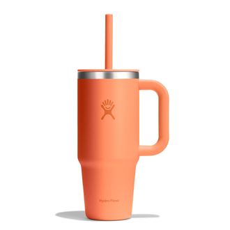 Hydro Flask Travel Tumbler 709 Ml (24 Oz) With Closable Press-in Straw Lid - Acciaio Inox - Isolamento Sottovuoto A Doppia Parete - Coperchio Antispruzzo - Nectar