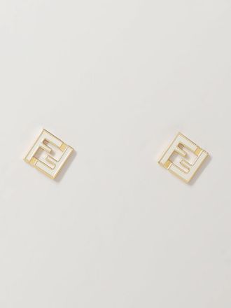 Fendi Orecchini Forever Fendi in ottone smaltato