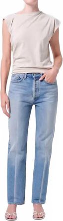 A Gold E Lana Relaxed Straight Leg Jeans In Brink