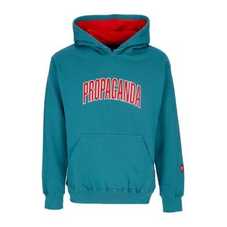 PROPAGANDA Hoodies, male, Blue, Size: XL College Hoodie Petrol