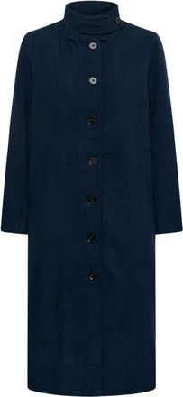Kaffe Cappotto Monopetto - - Coats - Donna - Blu - XL