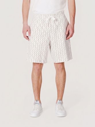 A|X Armani Exchange Pantaloncini in cotone con stampa monogram