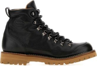 Churchs Black Leather Logo Boots