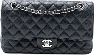 Chanel Tweedehands Medium Classic Kaviaar Dubbele Flap